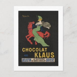 Chocolat Klaus Woman on Horse Vykort
