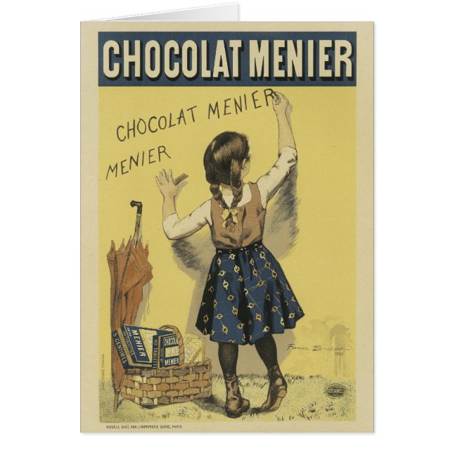 Chocolat Menier Hälsningskort (Framsidan)