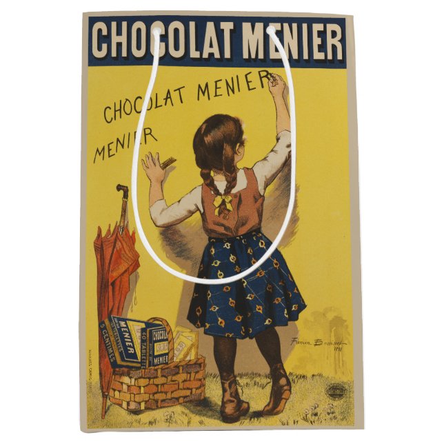 Chocolat Menier Little Girl Wall Writing (Framsidan)