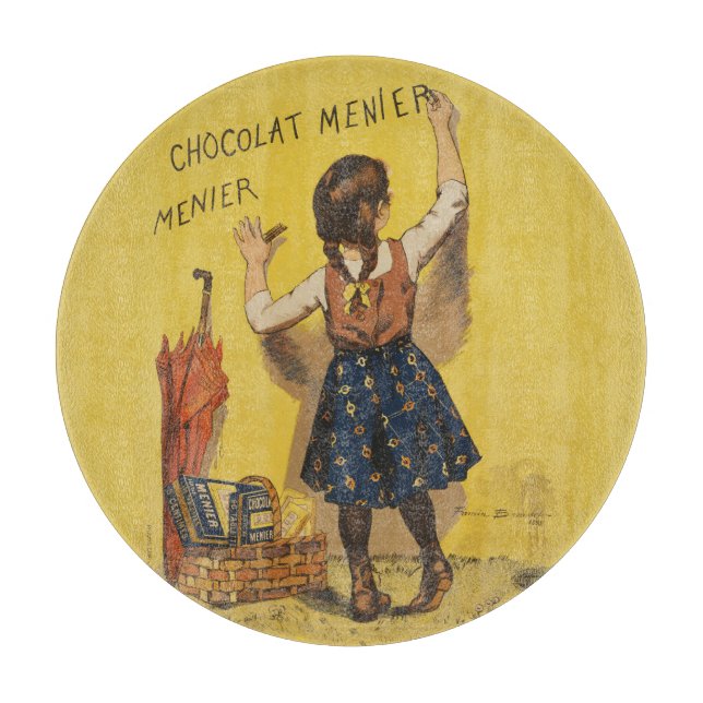 Chocolat Menier Little Girl Wall Writing (Framsidan)
