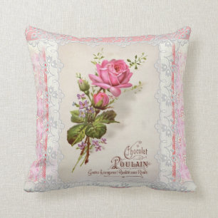 Chocolat Poulain vintagesnöre Kudde