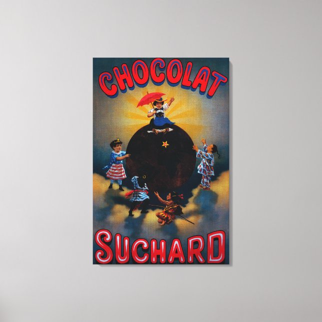 Chocolat Suchard Vintage PosterEurope Canvastryck (Framsida)