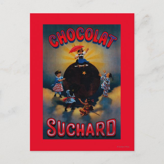 Chocolat Suchard Vintage PosterEurope Vykort (Framsida)