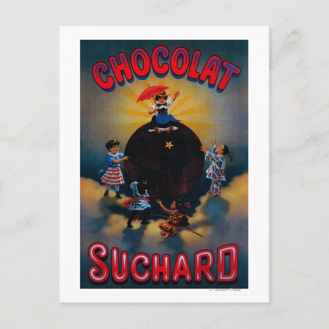 Chocolat Suchard Vintage PosterEurope Vykort (Framsida)
