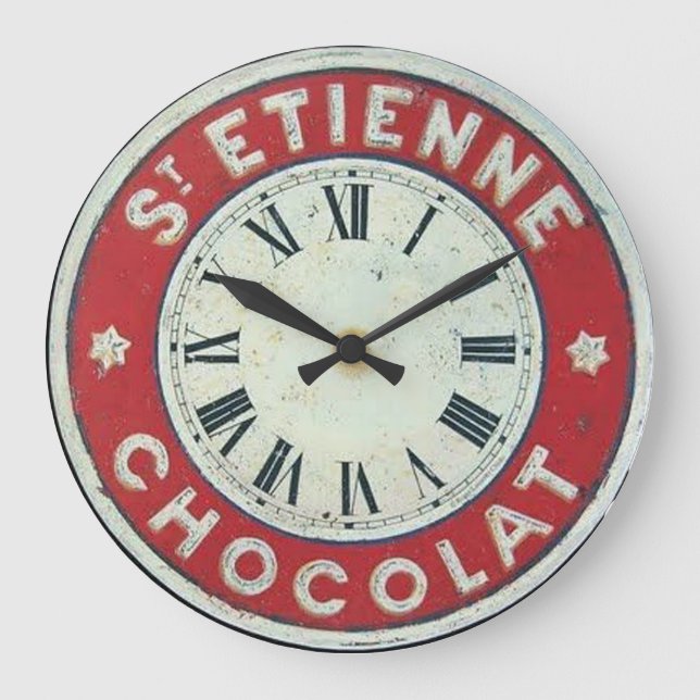 Chocolat Wall Clock Stor Klocka (Framsida)