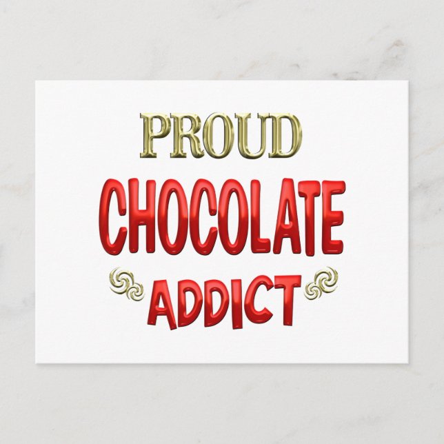 Chocolate Addict Vykort (Framsida)