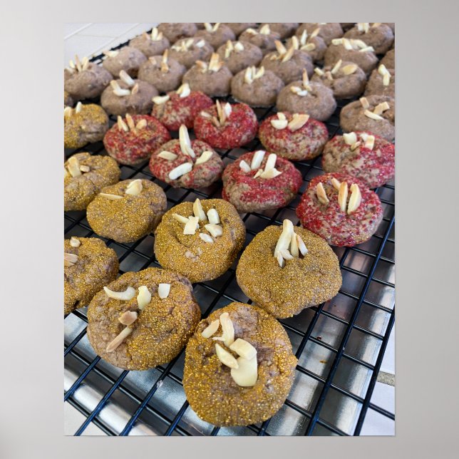 Chocolate Almond Cookies Poster (Framsidan)