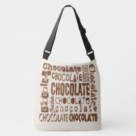 Chocolate Älskare Font Jumble Kor Body Bags Tygkasse