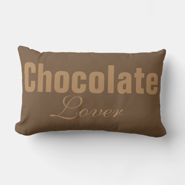 Chocolate älskare lumbarkudde (Framsida)