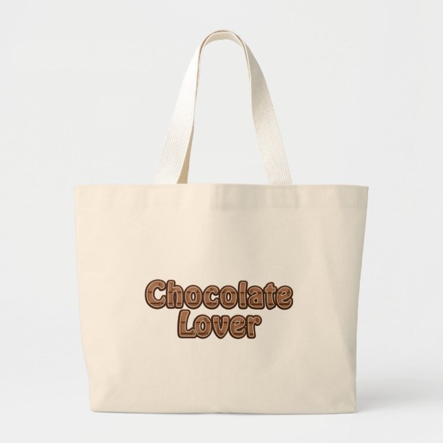 Chocolate Älskare säck - välj stil & färg Jumbo Tygkasse (Framsidan)
