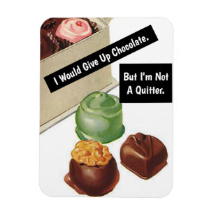 Chocolate Älskare-Vintage-kort Magnet