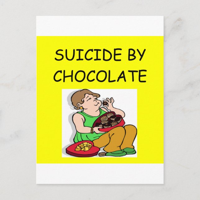 CHOCOLATE älskare Vykort (Framsida)
