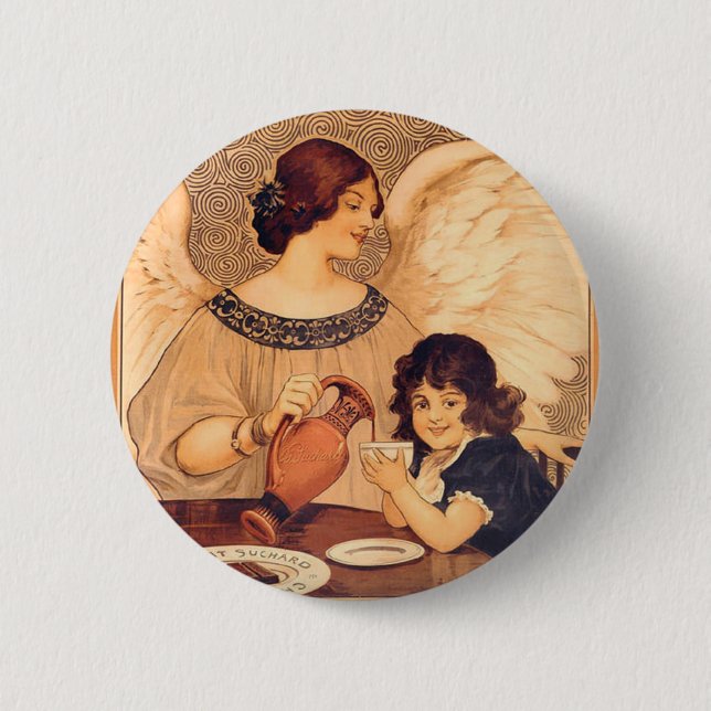 Chocolate Angel Fransk Antique Knapp (Framsida)