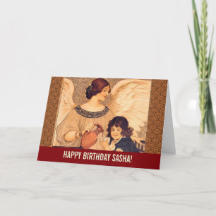 Chocolate Angel Fransk Antique Kort