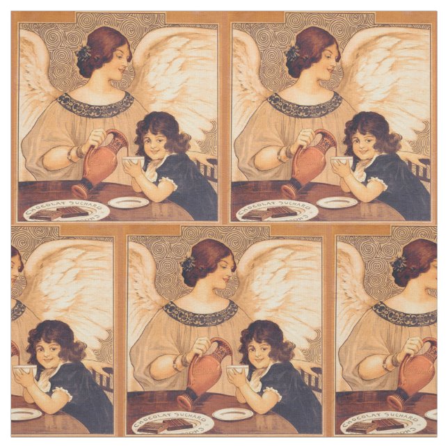 Chocolate Angel Fransk Antique Tyg (Provkarta)