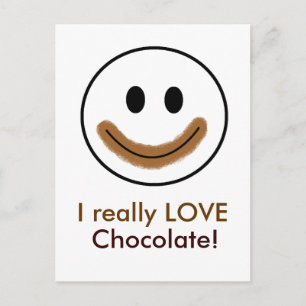 Chocolate Ansikte: "I verkligen Chocolate!" Vykort