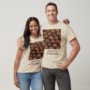 Chocolate är min bästa vän Truffles Unisex Tee Shirt