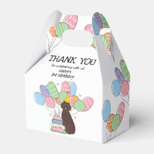 Chocolate Aussiedoodle Hund Birthday Tack Presentaskar