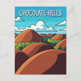 Chocolate Backe Bohol Philippines Travel Vykort