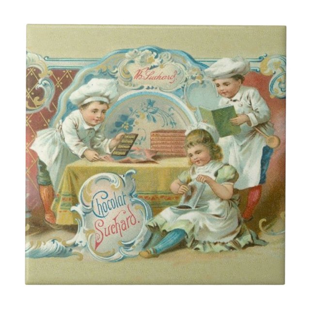 Chocolate Bakers Antique Kakelplatta (Framsidan)
