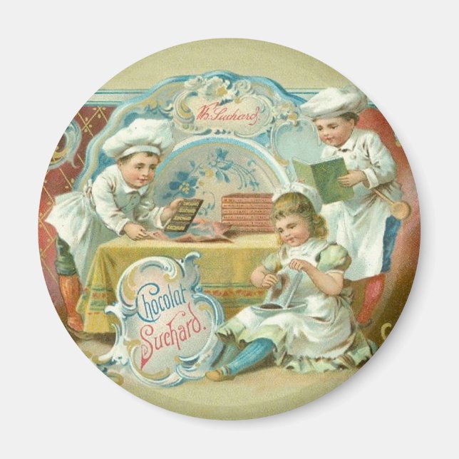 Chocolate Bakers Antique Magnet (Framsidan)