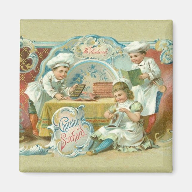 Chocolate Bakers Antique Magnet (Framsidan)