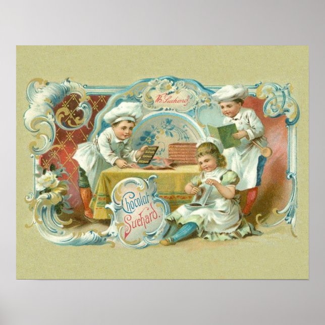 Chocolate Bakers Antique Poster (Framsidan)