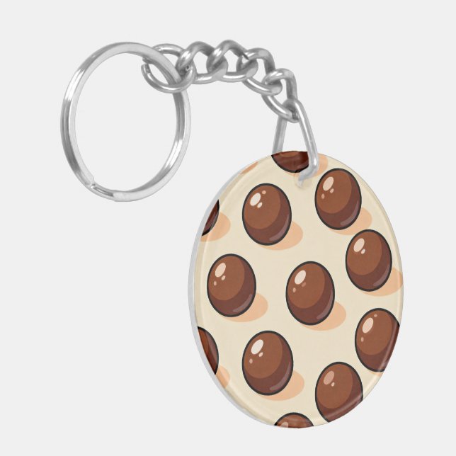 Chocolate Ball Candy Keychain (Vänstra Framsidan)
