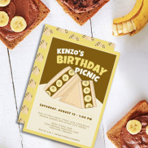 Chocolate Banana Sandwich Birthday Picnic Party