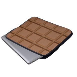 "Chocolate Bar" custom laptop sleeve