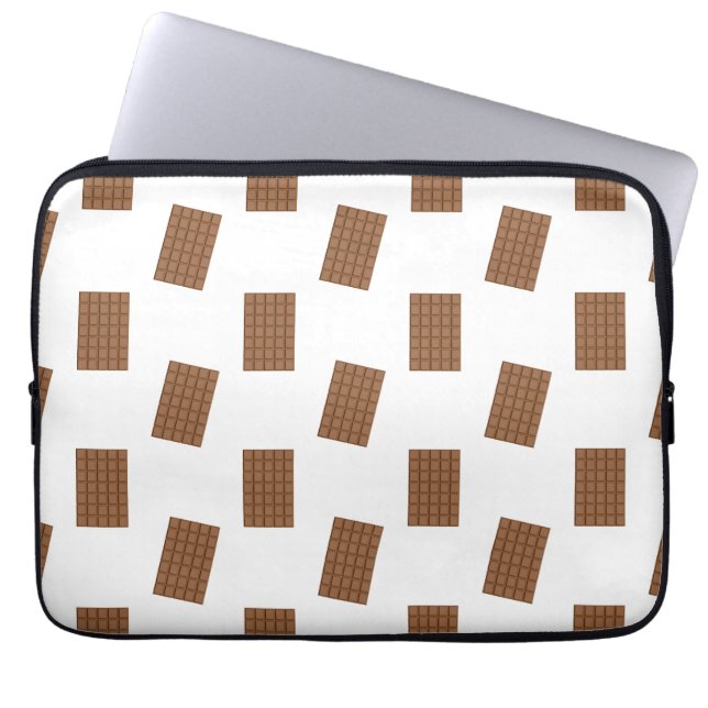 Chocolate Bars White Background Laptop Fodral (Framsidan)
