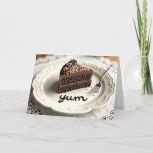 Chocolate Birthday Cake Kort
