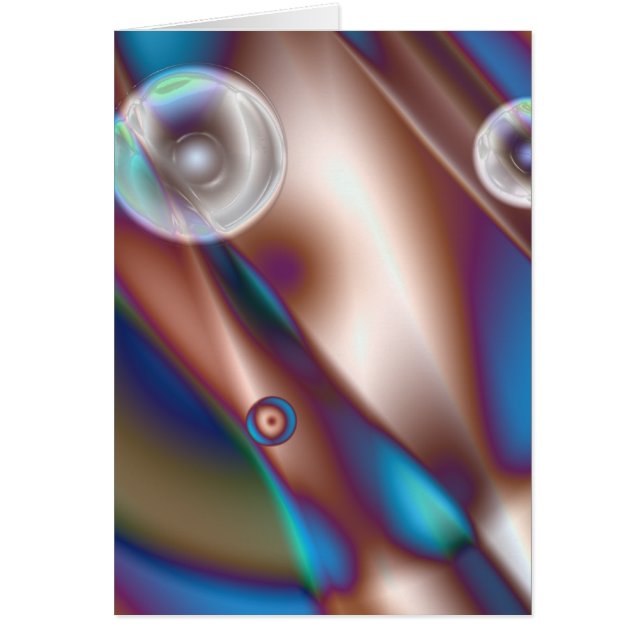 Chocolate Blue Hälsningskort (Framsidan)