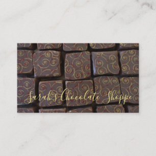 Chocolate Bonbon Chocolatier Candy Shop Sweet Food Visitkort
