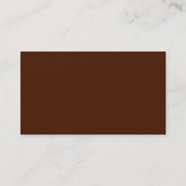Chocolate Borwn-Affärskort Visitkort (Framsida)