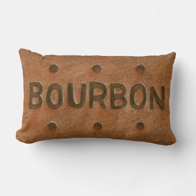 Chocolate Bourbon Biscuit Throw Cushion Lumbarkudde (Framsida)