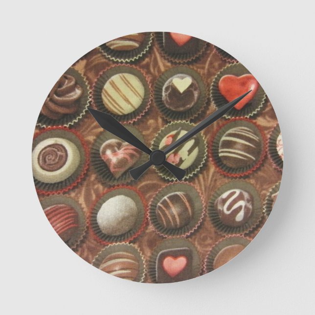 Chocolate Box Rund Klocka (Framsida)