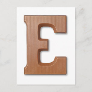 Chocolate brev E Vykort