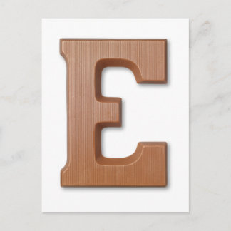 Chocolate brev E Vykort