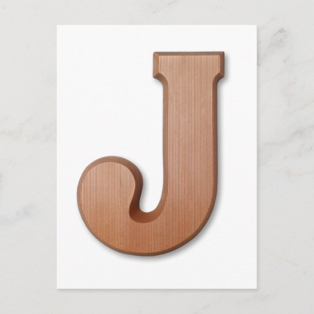 Chocolate brev J Vykort (Framsida)