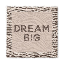 Chocolate Brown Cream  Zebra Glitter Dream Morsa