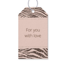  Chocolate Brown Cream Zebra Glitter