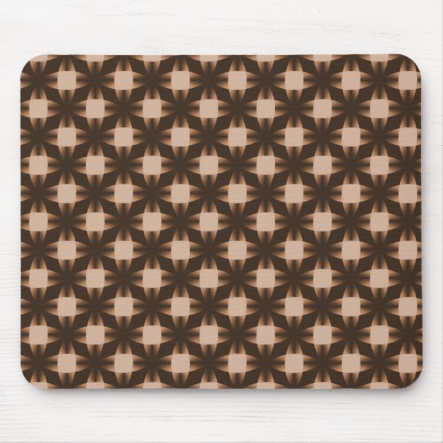 Chocolate Brown Daring Disks Mousepad Musmatta (Framsidan)