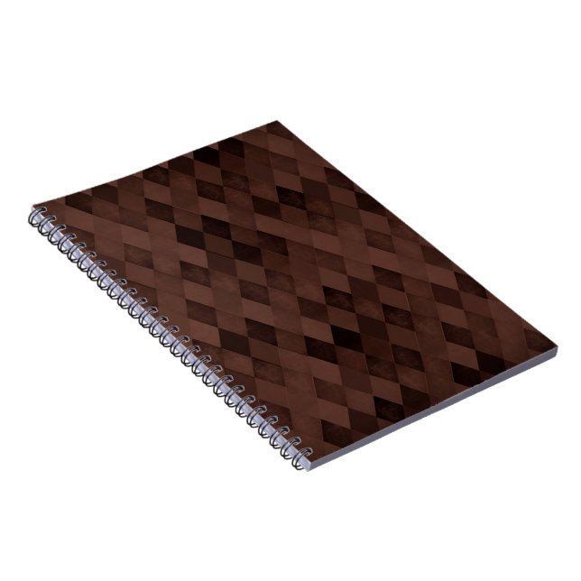 Chocolate Brown Diamonds Anteckningsbok (Högra Sidan)