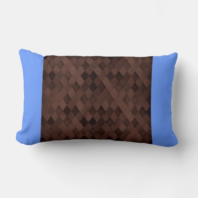 Chocolate Brown Diamonds Lumbarkudde (Framsida)