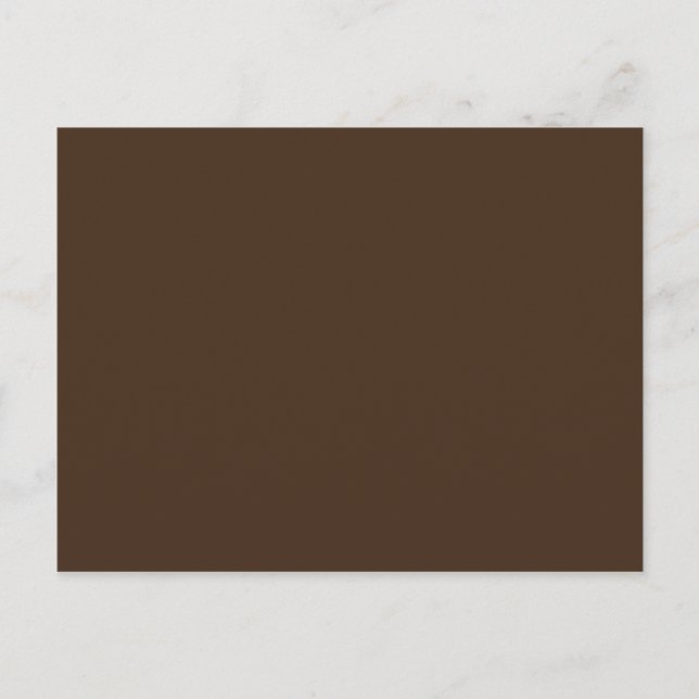 Chocolate Brown - endast Mörk Träd Trunk Brown Fär Vykort (Framsida)