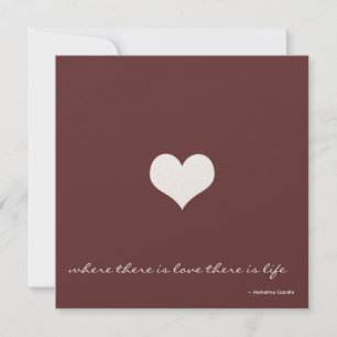 Chocolate Brown & Guld minimalistisk inbjudan