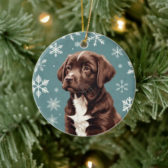 Chocolate Brown Lab Ornament (Träd)