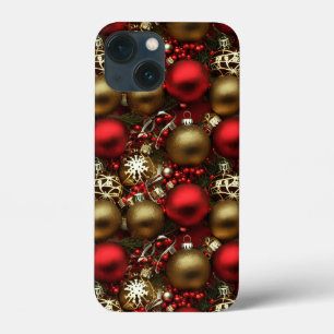 Chocolate Brown och Ruby Red-julprydnader