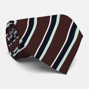 Chocolate Brown och Turquise Stripe Slips